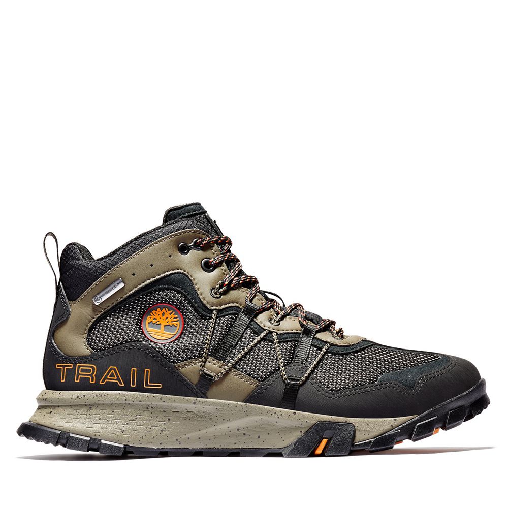 Botas de Montaña Timberland Argentina Hombre - Garrison Trail Waterproof Mid - Negras/Marrones - FWA